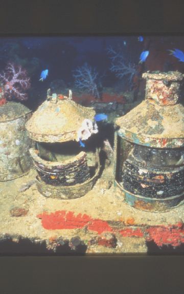 Lanterns, just some of the many artifacts on the wrecks.