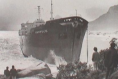 The wreck of the Antipolis.