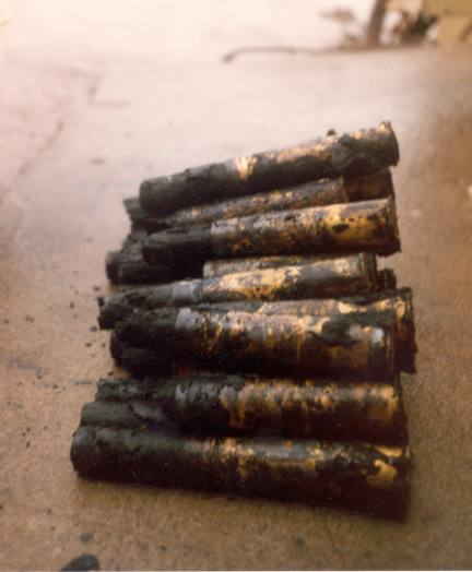 The same shells chipped out. The same shells chipped out.