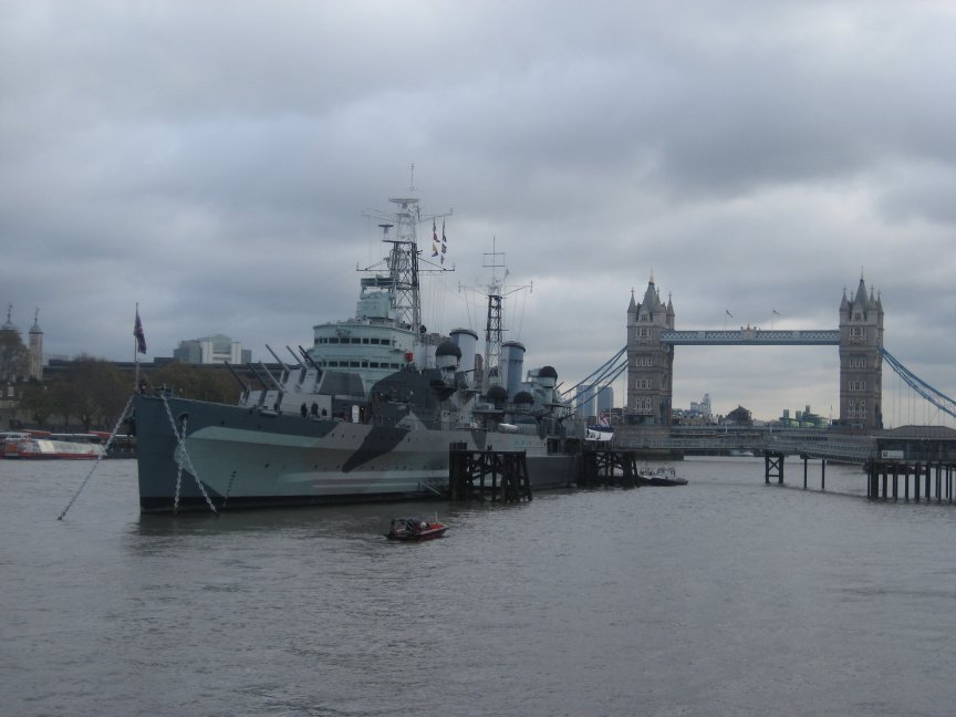 H.M.S.Belfast at Tower Bridge