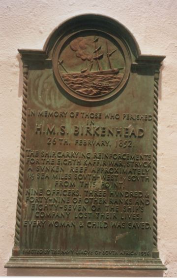 The Birkenhead Memorial.