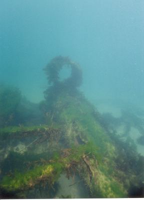 Part of the bowsprit.