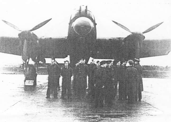 49 Squadron with their Lancaster bomber.