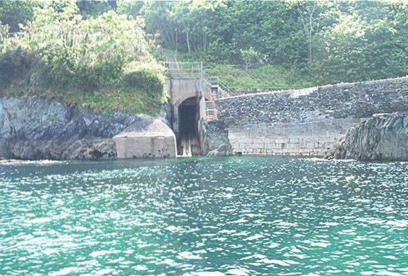 Pier Cellars showing the sloping ramp used to launch the Torpedo.