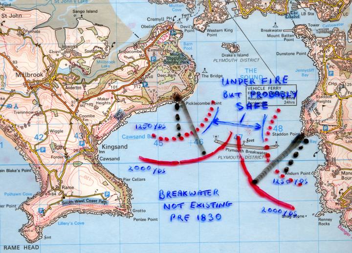 Map showing Ranges.