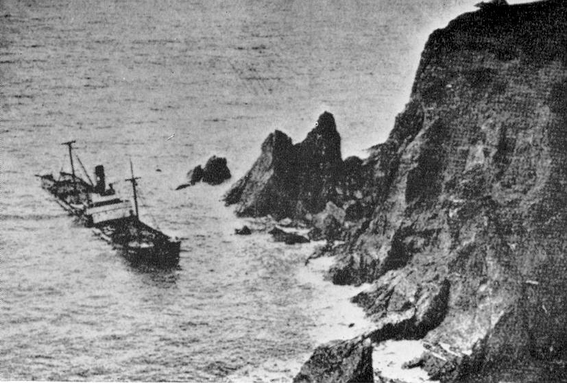 This photo shows exactly where the wreck lies today.