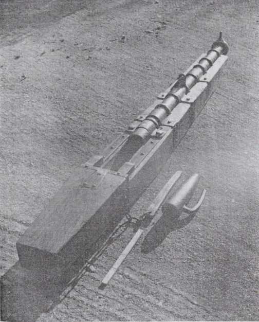 Diagram of one of the A mock up of one of the guns by A.Carpenter.