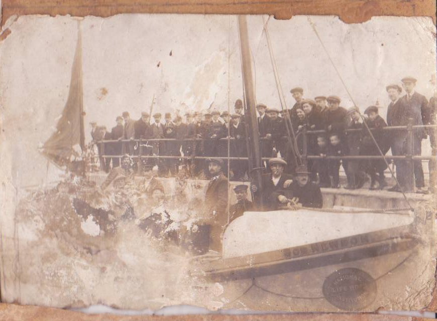The lifeboat that saved them. The lifeboat that saved them.