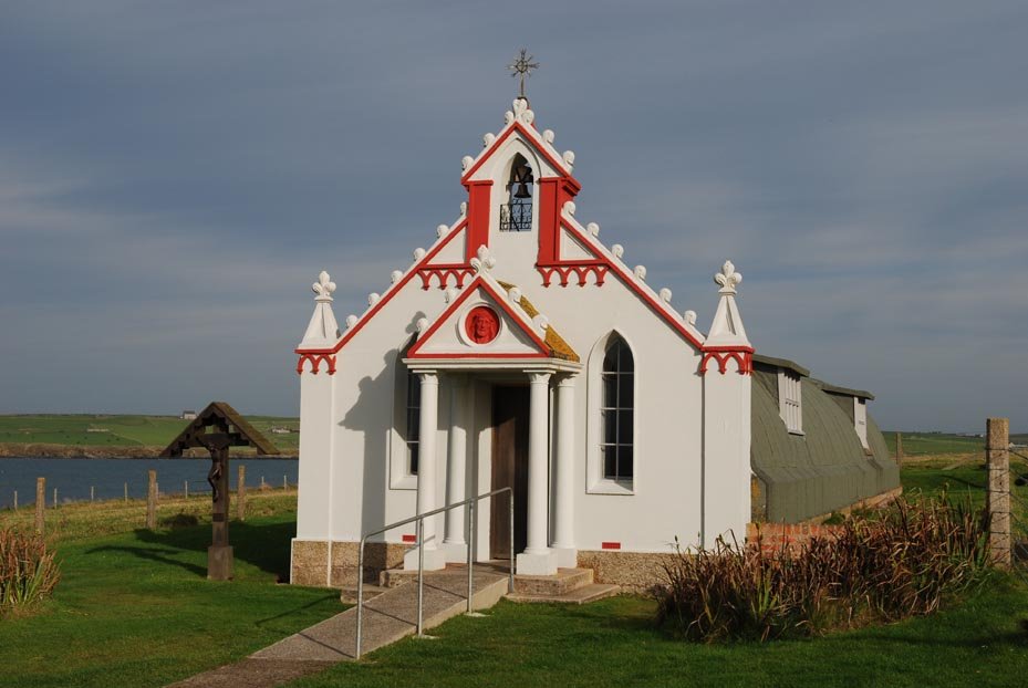 The Italian Chapel.Photo Peter Rowlands. The Italian Chapel.Photo Peter Rowlands.
