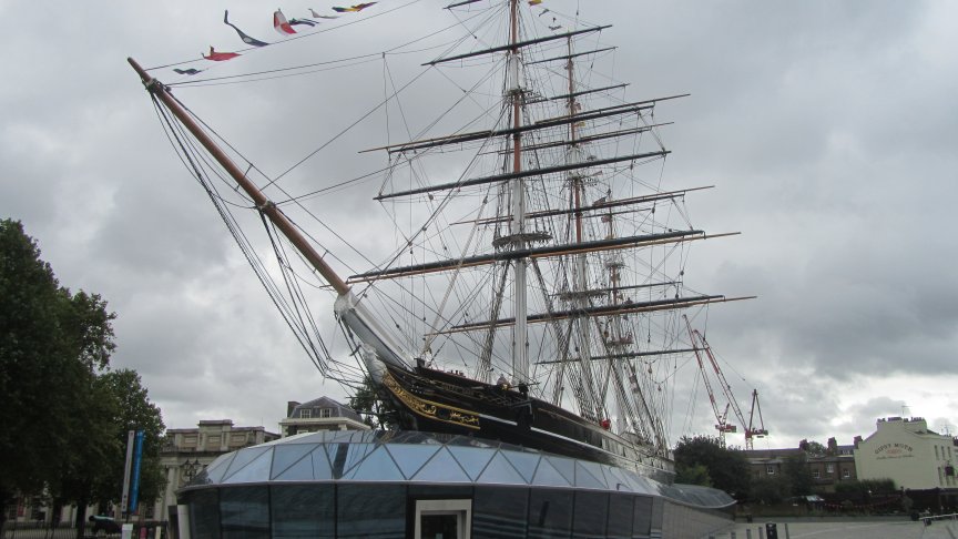 The Cutty Sark today, fully restored