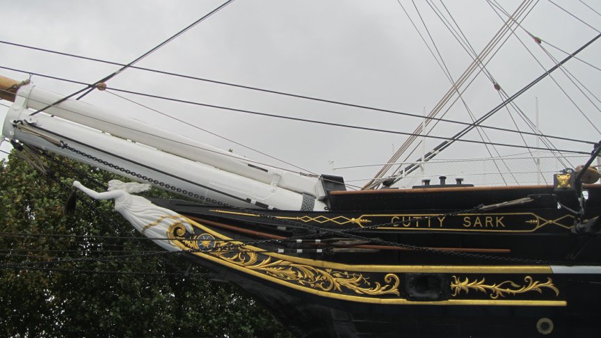 The Cutty Sark today, fully restored