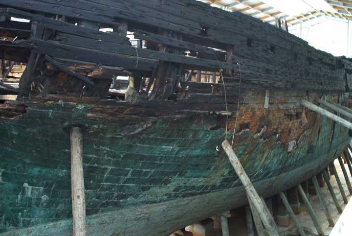 The hull needs a lot of work.