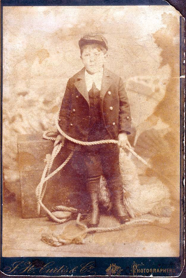 Captain Fowler as a boy. Captain Fowler as a boy.