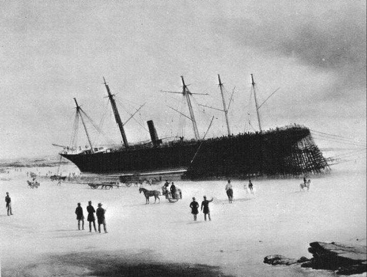 Aground in Dundrum Bay