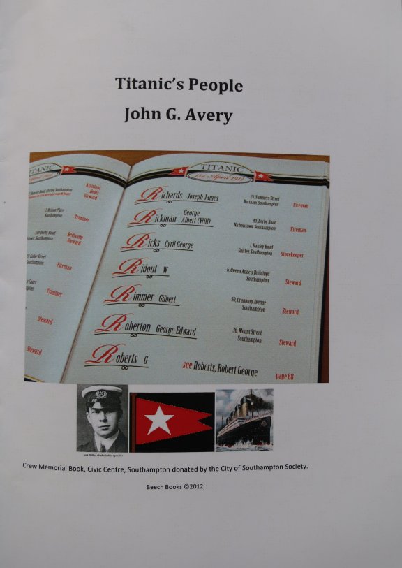 These excellent books by John Avery are available from Beech Books, 2 Beech Court, Beech Avenue, Southampton, Hants. SO18 4TS