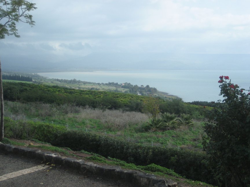 The Sea of Galilee from the Mount of Beatitudes