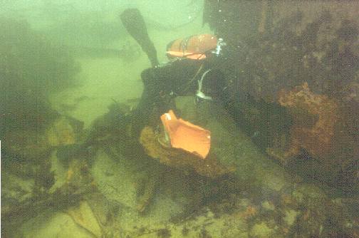 At the boiler of the Jebba.