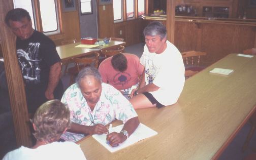 The man himself signing my book.