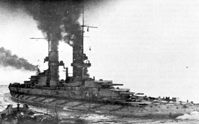 The Kronprinz Willhelm seen here steaming into line.