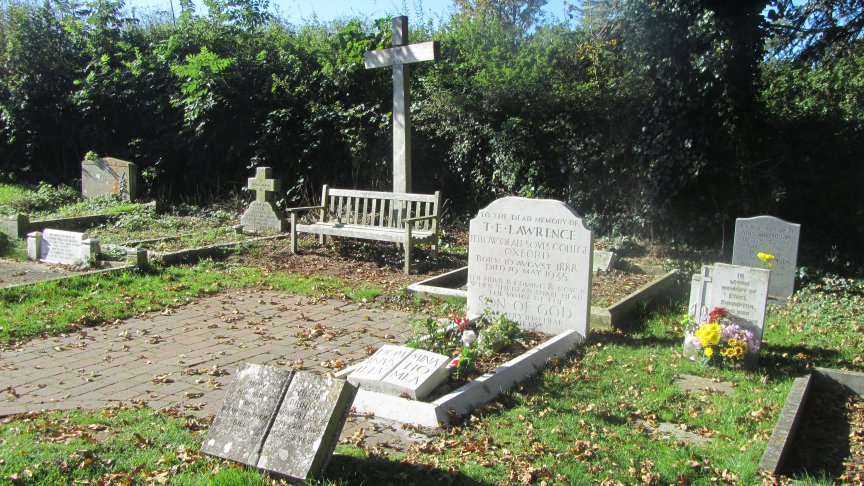 Lawrence of Arabia's simple grave.