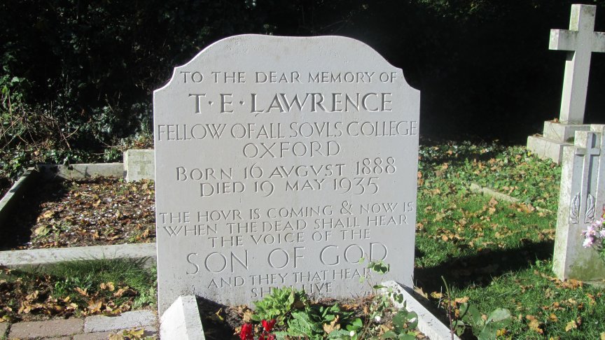 Lawrence of Arabia's simple grave.