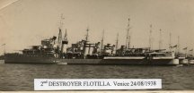 2nd Flottilla at Venice 1938