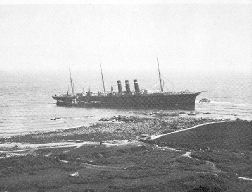 The Paris aground on the Manacles.