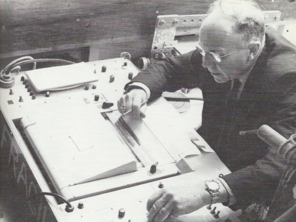 The Mary Professor Harold Edgerton and one of his 'Pingers' in 1968