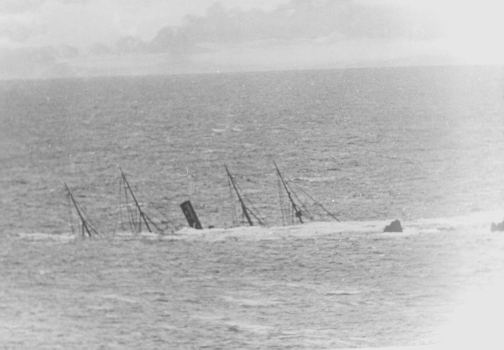 The Mohegan aground on the Manacles.