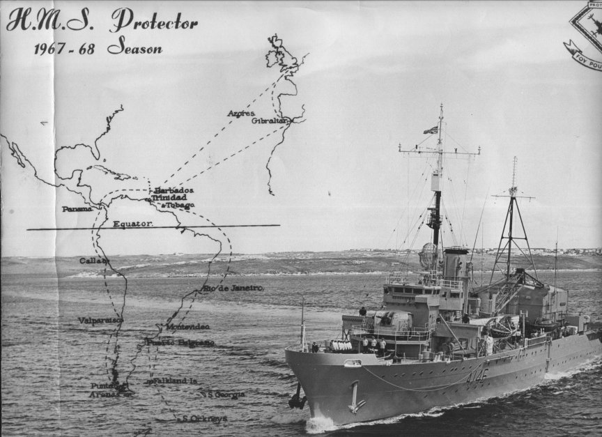 H.M.S.Protector at the Falklands. Photo Andy