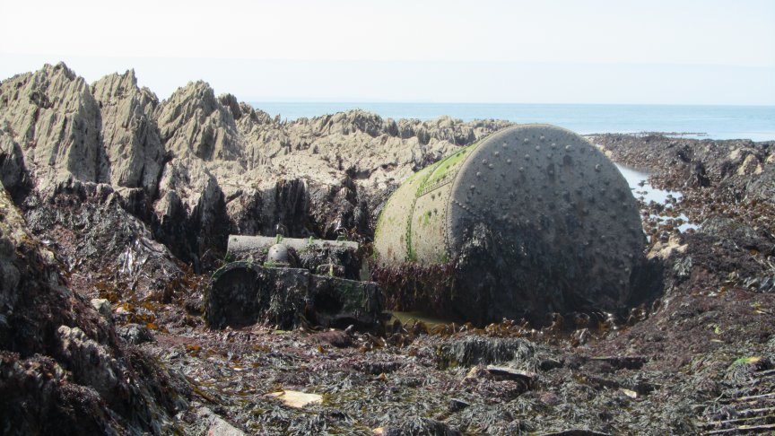 SS Collier wreckage. Boilers,engine block and an iron propeller.