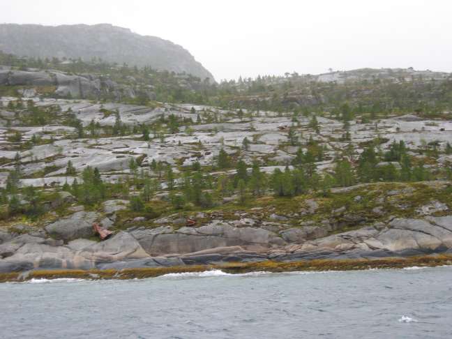 You can just see some wreckage from the Rauenfels on the hills at the bottom of the tree line.