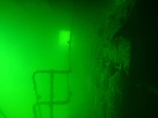 A ghostly light inside. (Photo F. Bang) A ghostly light inside. (Photo F. Bang)