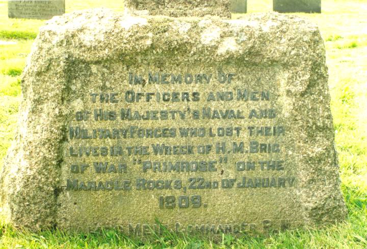 H.M.S. Primrose Inscription.