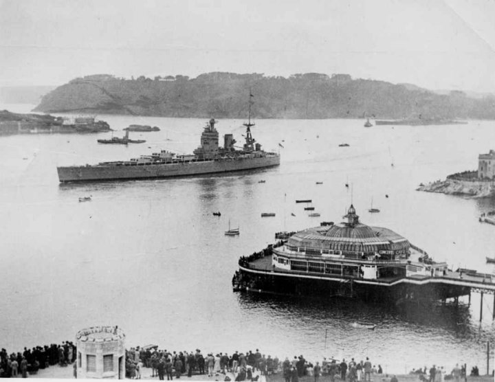 HMS Rodney in Plymouth Sound