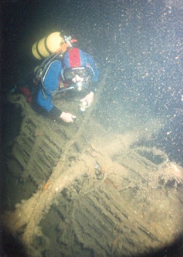 Inside one of the holds.