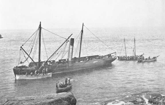 The Zelda aground. The Zelda aground.