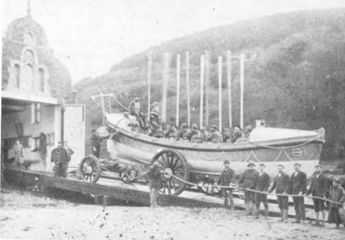 The Salcombe Lifeboat. The Salcombe Lifeboat.