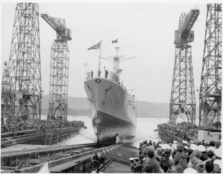 The Scylla being launched.