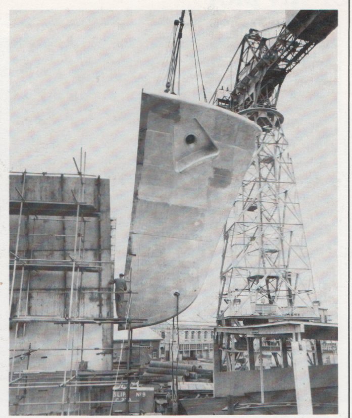 The Scylla being built.