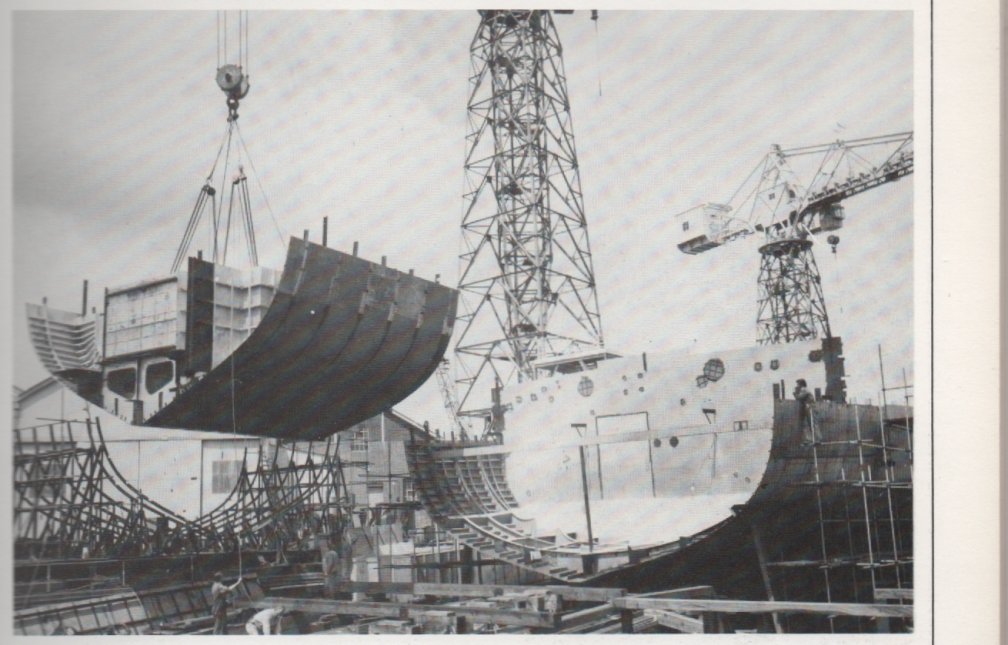 The Scylla being built.