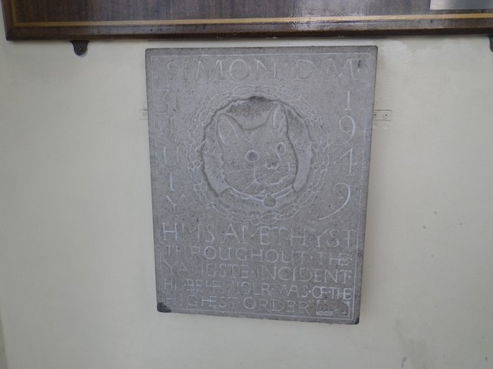 There is a memorial plaque to Simon, at the P.D.S.A surgery in Durnford Street, Plymouth.