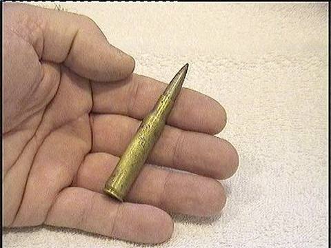 7.62mm. Self loading Rifle round. This used to be the old Nato standard.