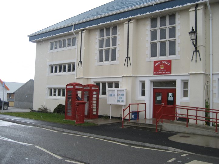 The Post Office, note the telephone boxes.