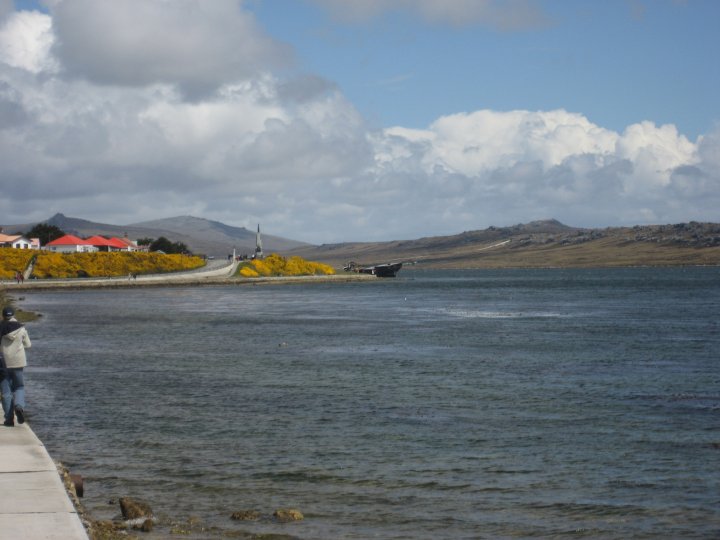 Looking away from the main part of Stanley.