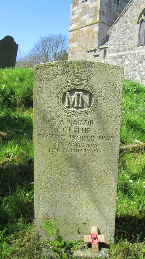 Grave of an unknown crewman.