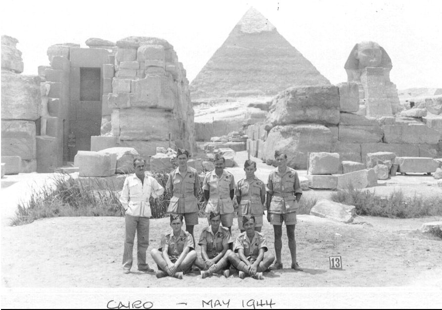 Family Ted in Egypt on his return from South Africa; he is second from the right, standing. Family Ted in Egypt on his return from South Africa; he is second from the right, standing.