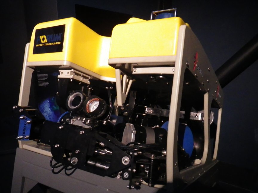 One of the ROV's used to take film of the wreck.