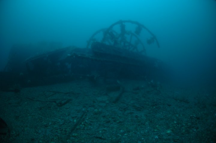 Part of the paddle wheel. Photo Peter Rowlands