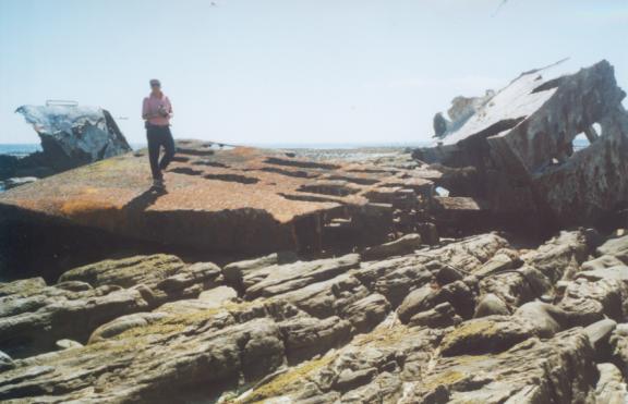 Wreckage from the 'Tucker'. Wreckage from the 'Tucker'.